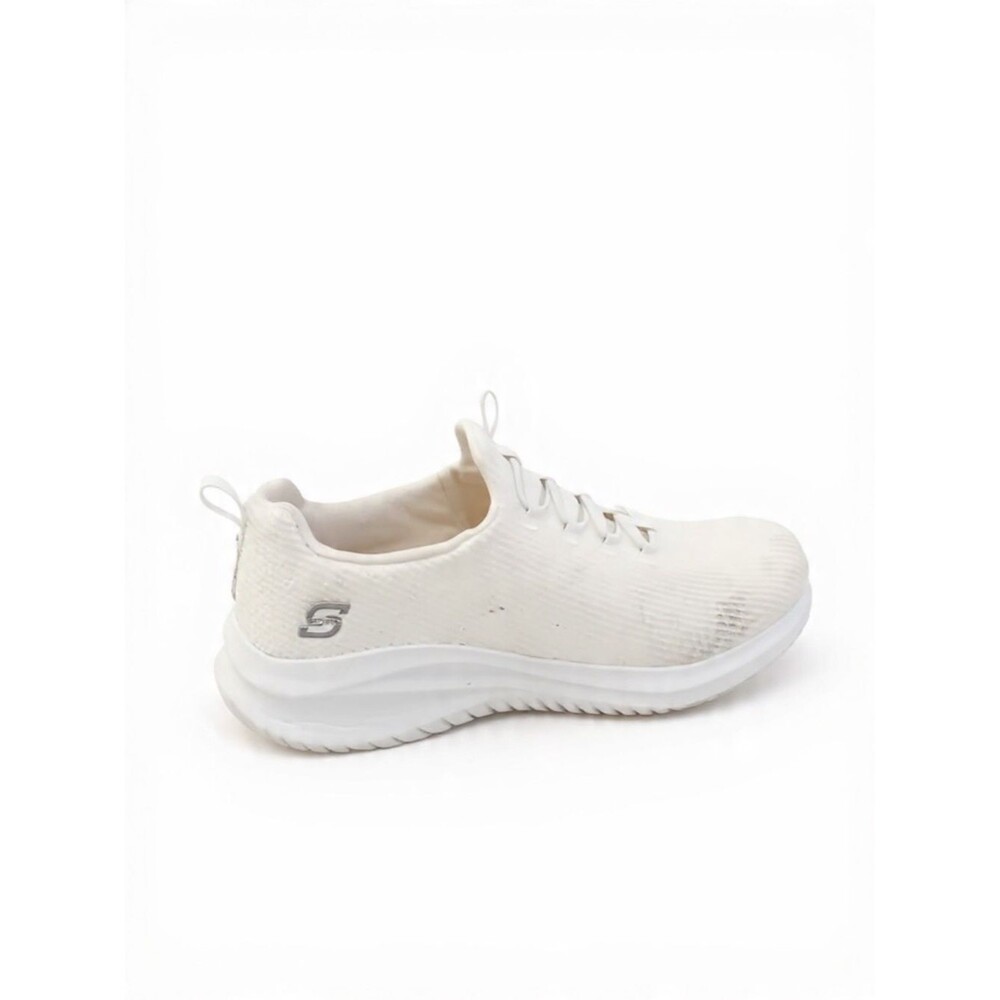 Skechers White Sneakers Shoe Size 8.5.